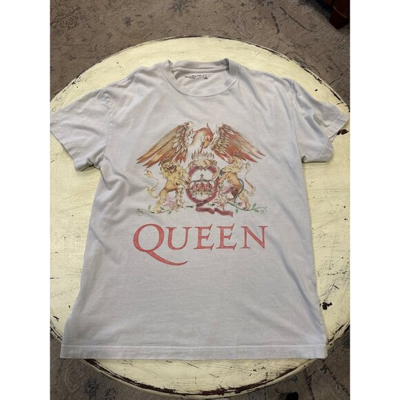 Vintage-Inspired Queen Band T-Shirt By Abercrombie & Fitch L Soft Relaxed Fit Co - Picture 1 of 7
